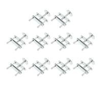 BCOATH 10pcs Adjustable Flow Control Tubing Clamps with Ergonomic Handle Galvanized Iron Material for Laboratory Instrument and School Teaching Use
