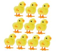 BCOATH 10Pcs Adorable Wind Up Chicks Small Plush Clockwork Playthings for Easy to Grasp and Portable Yellow Jumping to Cultivate Ability and Intelligence
