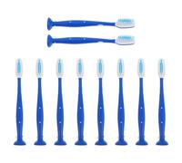 BCOATH 10pcs Antiselfinjury Short Handle Toothbrushes with Soft Bristles for Detention Centers Prison Use Standup Grip for Cleaning Institutional Gum Care