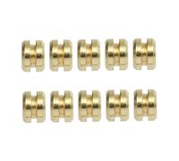BCOATH 10pcs Guitar String Beads for Folk Guitar Made of Sturdy Zinc Alloy Golden Colour and Practical