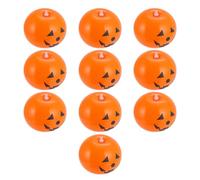 BCOATH 10pcs Halloween Balloons Set Pumpkin-shaped Orange Latex Balloons with Fast Inflating and Easy Deflating Features for Haunted Houses and Rooms Party Decorations