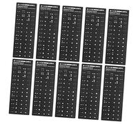 BCOATH 10pcs Italian Language Keyboard Stickers Keyboard Skin with Durable Black Background and White Letters Easy to Install Protects from Scratches and Dirt