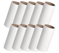 BCOATH 10pcs Lint Roller Refills Sticky Adhesive for Portable Hair and Fluff Remover Safe Gummed Paper Material Compact for Clothes Furniture and Pet Hair Cleaning at Home