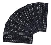 BCOATH 10pcs Multi-language Stickers for Laptop Keyboard Thai Keyboard Stickers