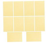 BCOATH 10pcs Natural Beeswax Sheets for Beekeeping Easy Installation Honeycomb Foundation for Hive Management and Increased Honey Storage DIY Candle Crafting Wax Sheets