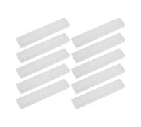 BCOATH 10pcs Natural Selenite Crystal Wand for Meditation and Desktop Decoration, White Translucent Selenite Stick Easy to Carry and Space-Saving Design, Elegant Healing Crystal Bar