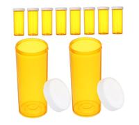 BCOATH 10pcs Plastic Empty Pill Bottles with Seal Sturdy Medicine Organizer for Travel and Daily Use Storage of Supplements and Vitamins