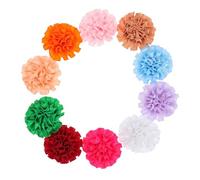 BCOATH 10pcs Random Color Carnation Flower Pet Collar for Cats and Dogs Decorative Pet Collar Charms Floral Bows and Daily Use Random Color
