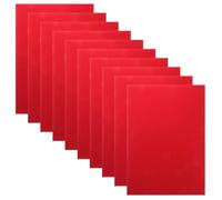 BCOATH 10pcs Red Sparkly Paper for Paper Crafts and Party Decorations with Nonshedding Glitter Effect, A4 Size Cardstock for Invitations and DIY Projects