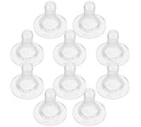 BCOATH 10pcs Silicone Lamb Teats for Sheep and Calf Milk Feeding, Wear-resistant Simple Structure Farm Supply Bottles Pacifier for Animal Nursing