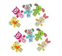 BCOATH 10PCS Soft Animal Finger Puppets Set for Interactive Plush Storytelling for Early Learning and Parent Play Gentle Sensitive Skin Preschoolers