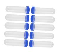 BCOATH 10pcs Transparent Plastic Test Tubes for Science Experiments Roleplaying Accessories for School Science Projects and DIY Crafts Encourages Curiosity and Exploration