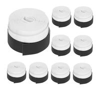 BCOATH 10pcs White PU Soft Overgrip Sweat Bands for Tennis Badminton Squash Rackets Super Absorbent Anti-slip Moisture-wicking Grip Wraps for Pickleball and Racketball Players