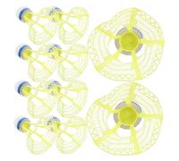 BCOATH 10pcs Windproof Plastic Badminton Shuttlecock for Training Indoor Outdoor Sports Nylon Birdies for Backyard Games
