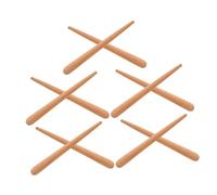 BCOATH 10pcs Wooden Rhythm Sticks Dual-function Percussion Musical Rods for Music Learning Montessori Classroom Home Activities Safe Smooth Edges Ergonomic Design