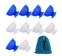 BCOATH 11pcs Silicone Cupping Therapy for Home Use Reusable Moisture Absorbing Massage Cups with Mushroom Shape for Dry Cupping Relaxation