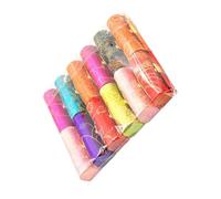 BCOATH 12 Pcs Retro Style Lipstick Cases with Mirror, Cloth Lipstick Storage Boxes Preventing Wear and Tear, Vintage Cosmetic Organisers for Travel and Valentine's Day Color