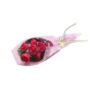 BCOATH 12 Scale Mini Doll House Red Artificial Bouquets Miniature Simulation Flowers Home Decoration Accessories