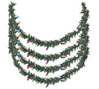 BCOATH 12 Scale Miniature Christmas String Lights, Rattan Vine Hanging Ornaments for Dollhouse Décor and Xmas Tree Decorations