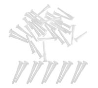 BCOATH 120pcs White Air Stopper Plugs for Yoga and Balance Balls Plastic Pin Adapter Kit for Inflatable Exercise Balls Fitness Leak Prevention Replacement for Gym and Home Use