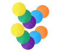 BCOATH 12pcs Colorful Flat Spot Markers for Gym Floor Soft Lightweight Discs for Soccer Training and Agility Practice Non-slip Round Floor Dots for Indoor Outdoor Sports Activities and