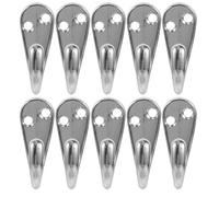 BCOATH 12pcs Key Hooks Alloy Vintage Wall Mounted Single Hanger for Entrance Hall Utility