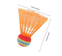 BCOATH 12pcs Lightweight Plastic Badminton Shuttlecocks Windproof Vibrant Colors Training for Youth Outdoor Games Random Color