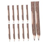 BCOATH 12pcs Natural Bark Wooden Pencils Rustic Twig Design School Office Art Supplies with Unique Texture for Writing Drawing and Woodland Party Decorations