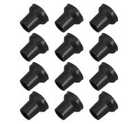BCOATH 12pcs Replacement Rubber Cane Tips Non-Slip Walking Stick Caps for Standard Quad Canes Crutches Mobility Devices with Heavy-Duty Stable Support