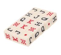BCOATH 15Pcs Acrylic Poker Dice Prop Set Ivory Color Square Corner Letter Dice for Birthday Party Games and Liar Poker Game Accessories