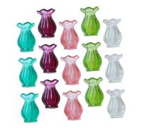 BCOATH 15pcs Miniature Dollhouse Vases Small Decorative Flower Pots for DIY Crafts and Fairy Garden Scenes Compact Lightweight Mini Planters for Home Ornament and Potted Plant Accessories