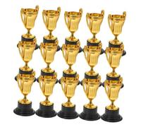 BCOATH 15pcs Small Plastic Trophy Cups Winner Award Prizes for Competitions Party Games Classroom Sports Celebration Decor