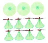 BCOATH 16pcs Wing-shaped Magnetic Needle Teaching Aid for School Science Experiments Mini Magnetic Molecular Model for Physics Education Random Color with Base Random Color