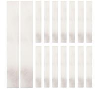 BCOATH 18 Pieces Industrial Marking Chalk White Large Rebar Marking Chalk Bulk Pack 100x12x4mm Sturdy for Construction and Workshop Use