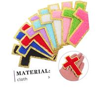 BCOATH 18pcs Patches Embroidered Polyester Applique for Clothes Backpacks Hats Jeans Repair DIY Sewing Decorative Embellishments in Mixed Colors