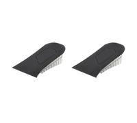 BCOATH 1pair Invisible Heightening Insoles Double Layer Unisex Shoe Lifts Black for Sneakers Boots Non-Slip Shockproof Breathable