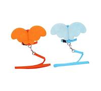 BCOATH 1pc Pet Cat Chest Strap Angel Shape Design Cat for Safe Outdoor Walking Lightweight Breathable Vest Orange