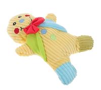 BCOATH 1pc Plush Gingerbread Man Dog Toy Squeaky Xmas Chew Toy for Pets Safe and Interactive Pet Plaything for Christmas Fun and Puppy Teething Random Style