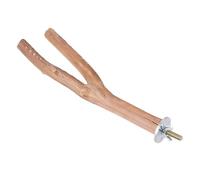 BCOATH 1pc Wooden Curved Stand for Parrots Natural Wood Perch for Grinding and Perching s Random Color Bird Stand for Exercise and Playtime Cage
