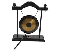 BCOATH 1set Brass Gong Desktop Ornament Chic Decor Feng Shui Table Gong for Living Room Housewarming Elegant Craft Flat Base for Stability and Style