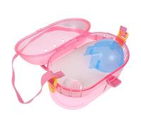 BCOATH 1set Creative Pet Case for Hamsters and Animals Portable Travel Cage Feeder Bathtub and Water Holder for Hiking Outings and Pet Travel