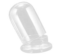 BCOATH 1set Glass Dome Display with Base for Preserved Flowers Miniature Terrariums and Figurines Elegant Transparent Cloche for Home Decoration and Collections