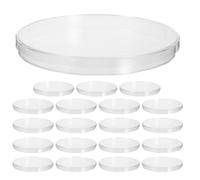 BCOATH 1set Plastic Petri Dishes with Lid, 150mm Round Cell Culture Plates for Science Lab, Stackable for School Science Fair Project and Biological Experiments 20pcs