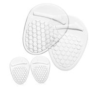 BCOATH 2 Pairs Gel Shoe Inserts for Women Clear Silicone Ball of Foot Cushions High Heel Comfort Pads Shock-Absorbing Shoe Grips with Strong Adhesive for Impact Protection and Pressure
