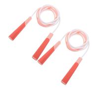 BCOATH 2 Pcs Adjustable Jump Rope with Windbreaking Design Lightweight Abs Handles for Boys for Outdoor Activity and Athletic Skill Development