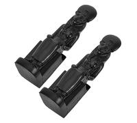 BCOATH 2 Pcs Black Synthetic Resin Sphinx Statues for Home and Office Tabletop Decor Featuring Unique Ancient Egyptian Culture Elements and Practical Sand Tools, for Ceremonies