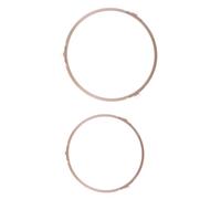 BCOATH 2 Pcs Lightweight Microwave Spares Microwave Turntable Plate Rack with Three-wheel Rotation Design and Pp Material for Even Heating and Oven Support Ring Replacement Random Color