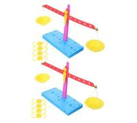 BCOATH 2 Pcs Stem Education Lever Balance Scale for Simple Assembly Science Experiment Kit Learning Aid Supporting Physics Principles and Cognitive Development