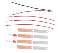 BCOATH 2 Sets DIY Fruit Battery Science Kit with LED Zinc-copper Potato Lemon Battery Physics Experiment for Educational Lab and Family Interactive Learning