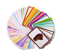 BCOATH 2 Sets Educational Learning Cards for Early Speech Therapy Materials with Color Food Drink Themes Lightweight Cognitive for Developing Motor Skills and Visual Recognition